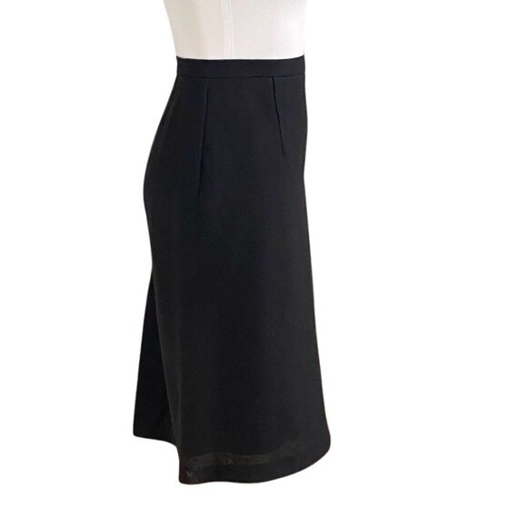 MARIE SAINT PIERRE BLACK100% WOOL HIGH RISE PENCIL SKIRT - S - Picture 3 of 9